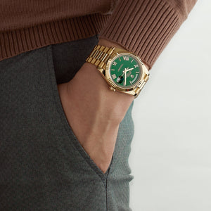 Rolex Day-Date 40 228238 Yellow Gold Green Roman Numerals Dial (2025) — foto 2