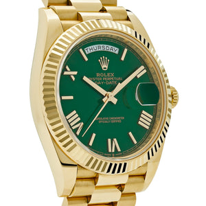 Rolex Day-Date 40 228238 Yellow Gold Green Roman Numerals Dial (2025) — foto 5