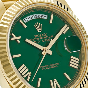 Rolex Day-Date 40 228238 Yellow Gold Green Roman Numerals Dial (2025) — foto 4
