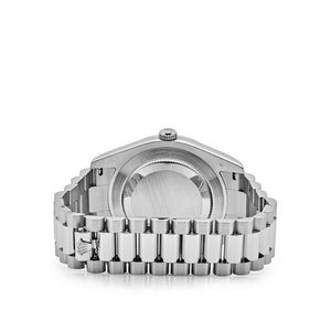 Rolex Day-Date II 218206 Platinum Blue Diamond Dial — foto 4