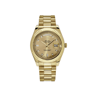 Rolex Day-Date II 218238 Yellow Gold Champagne Diamond Dial — foto 1