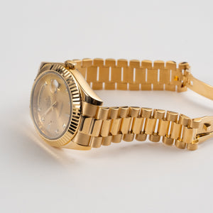 Rolex Day-Date II 218238 Yellow Gold Champagne Diamond Dial — foto 10