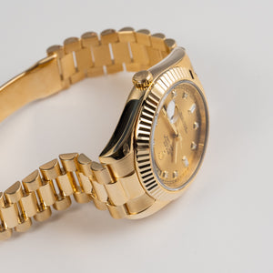 Rolex Day-Date II 218238 Yellow Gold Champagne Diamond Dial — foto 6