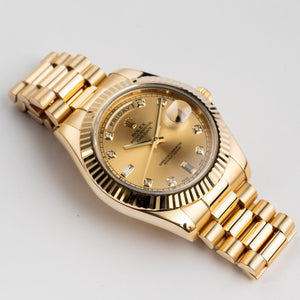 Rolex Day-Date II 218238 Yellow Gold Champagne Diamond Dial — foto 3