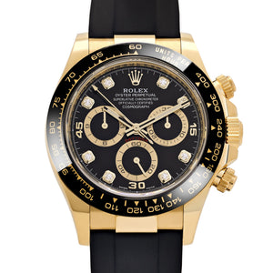 Rolex Daytona 116518LN Yellow Gold Black Diamond Dial — foto 4