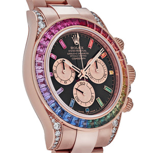 Rolex Daytona 116595RBOW 'Rainbow' Rose Gold Black Dial Sapphire Bezel — foto 5