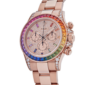 Rolex Daytona 116595RBOW 'Rainbow' Rose Gold Pave Diamond Dial Sapphire Bezel — foto 4