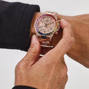 Rolex Daytona 116595RBOW 'Rainbow' Rose Gold Pave Diamond Dial Sapphire Bezel — foto 2