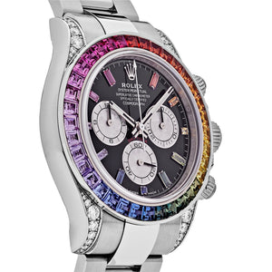 Rolex Daytona 116599RBOW 'Rainbow' White Gold Black Dial Sapphire Bezel — foto 4