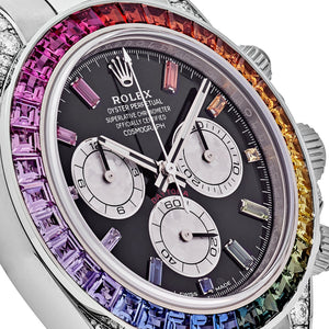 Rolex Daytona 116599RBOW 'Rainbow' White Gold Black Dial Sapphire Bezel — foto 5