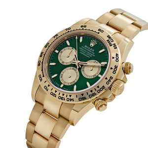 Rolex Daytona 126508 'John Mayer 2.0' Yellow Gold Bright Green and Golden Dial (2026) — foto 4