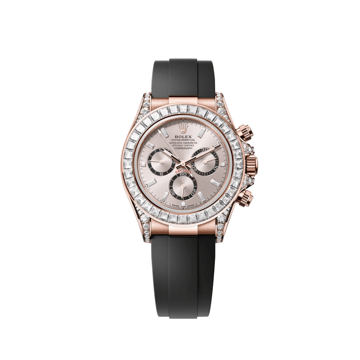 Rolex Daytona 126535TBR Rose Gold Sundust Diamond Dial Diamond Bezel