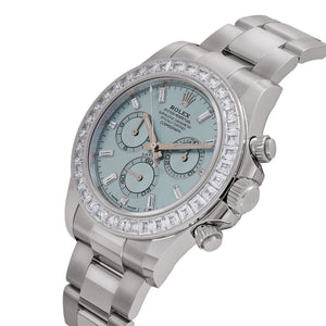 Rolex Daytona 126576TBR Platinum Ice Blue Diamond Dial Diamond Bezel — foto 3