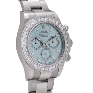 Rolex Daytona 126576TBR Platinum Ice Blue Diamond Dial Diamond Bezel — foto 4