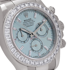 Rolex Daytona 126576TBR Platinum Ice Blue Diamond Dial Diamond Bezel — foto 5