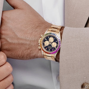 Rolex Daytona 126598RBOW 'Rainbow' Yellow Gold Black Dial Sapphire Bezel — foto 3