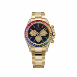 Rolex Daytona 126598RBOW 'Rainbow' Yellow Gold Black Dial Sapphire Bezel — foto 1