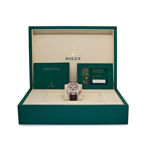 Rolex Daytona 'Giraffe' 126555TBR Rose Gold Chestnut Brown Diamond Dial Diamond Bezel — foto 9