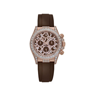 Rolex Daytona 'Giraffe' 126555TBR Rose Gold Chestnut Brown Diamond Dial Diamond Bezel — foto 1