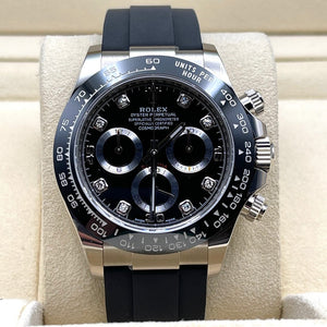 Rolex Daytona 116519LN White Gold Black Diamond Dial — foto 2