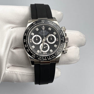 Rolex Daytona 116519LN White Gold Black Diamond Dial — foto 4