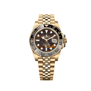 Rolex GMT-Master II 126718GRNR Yellow Gold Tiger Iron Dial Jubilee (2025) — foto 1