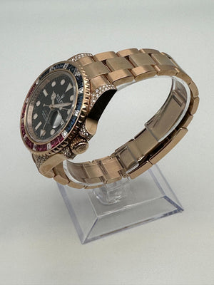 Rolex GMT-Master II 126755SARU 'SARU' Rose Gold Black Dial Diamond Bezel — foto 3