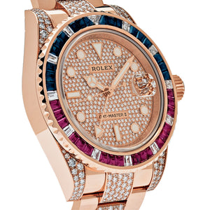 Rolex GMT-Master II 126755SARU Rose Gold Sapphire and Ruby Diamond Pave — foto 3