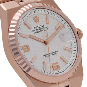 Rolex Land-Dweller 127235 Rose Gold Intense White Dial (2025) — foto 6