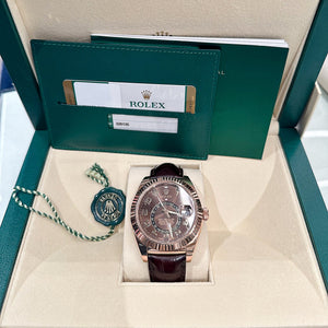Rolex Sky-Dweller 326135 Rose Gold Chocolate Dial — foto 8