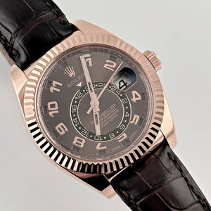 Rolex Sky-Dweller 326135 Rose Gold Chocolate Dial — foto 2