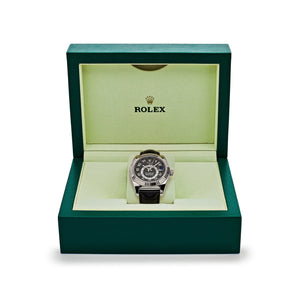 Rolex Sky-Dweller 326139 White Gold Black Dial Leather Strap — foto 7
