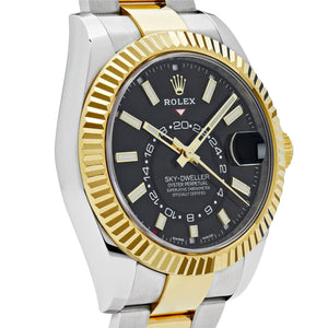 Rolex Sky-Dweller 326933 Stainless Steel Yellow Gold Black Dial — foto 4