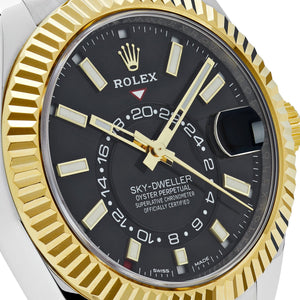 Rolex Sky-Dweller 326933 Stainless Steel Yellow Gold Black Dial — foto 5