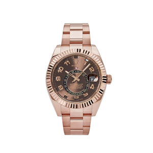 Rolex Sky-Dweller 326935 Rose Gold Chocolate Arabic Numeral Dial — foto 1