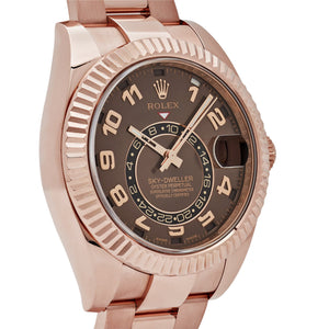 Rolex Sky-Dweller 326935 Rose Gold Chocolate Arabic Numeral Dial — foto 3