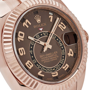 Rolex Sky-Dweller 326935 Rose Gold Chocolate Arabic Numeral Dial — foto 5