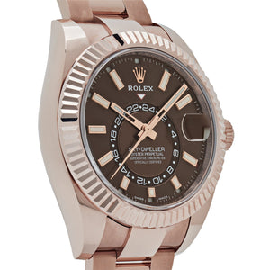 Rolex Sky-Dweller 326935 Rose Gold Chocolate Dial Oyster — foto 4