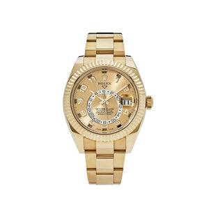 Rolex Sky-Dweller 326938 Yellow Gold Champagne Dial Arabic Numerals (2020) — foto 1
