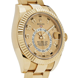 Rolex Sky-Dweller 326938 Yellow Gold Champagne Dial Arabic Numerals (2020) — foto 4
