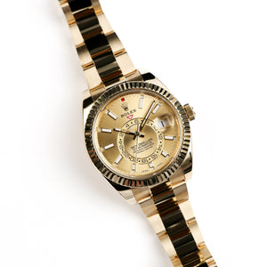 Rolex Sky-Dweller 326938 Yellow Gold Champagne Dial Oyster (2022) — foto 5