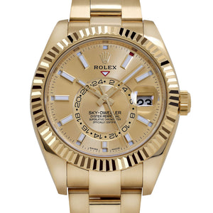 Rolex Sky-Dweller 326938 Yellow Gold Champagne Dial Oyster (2022) — foto 4