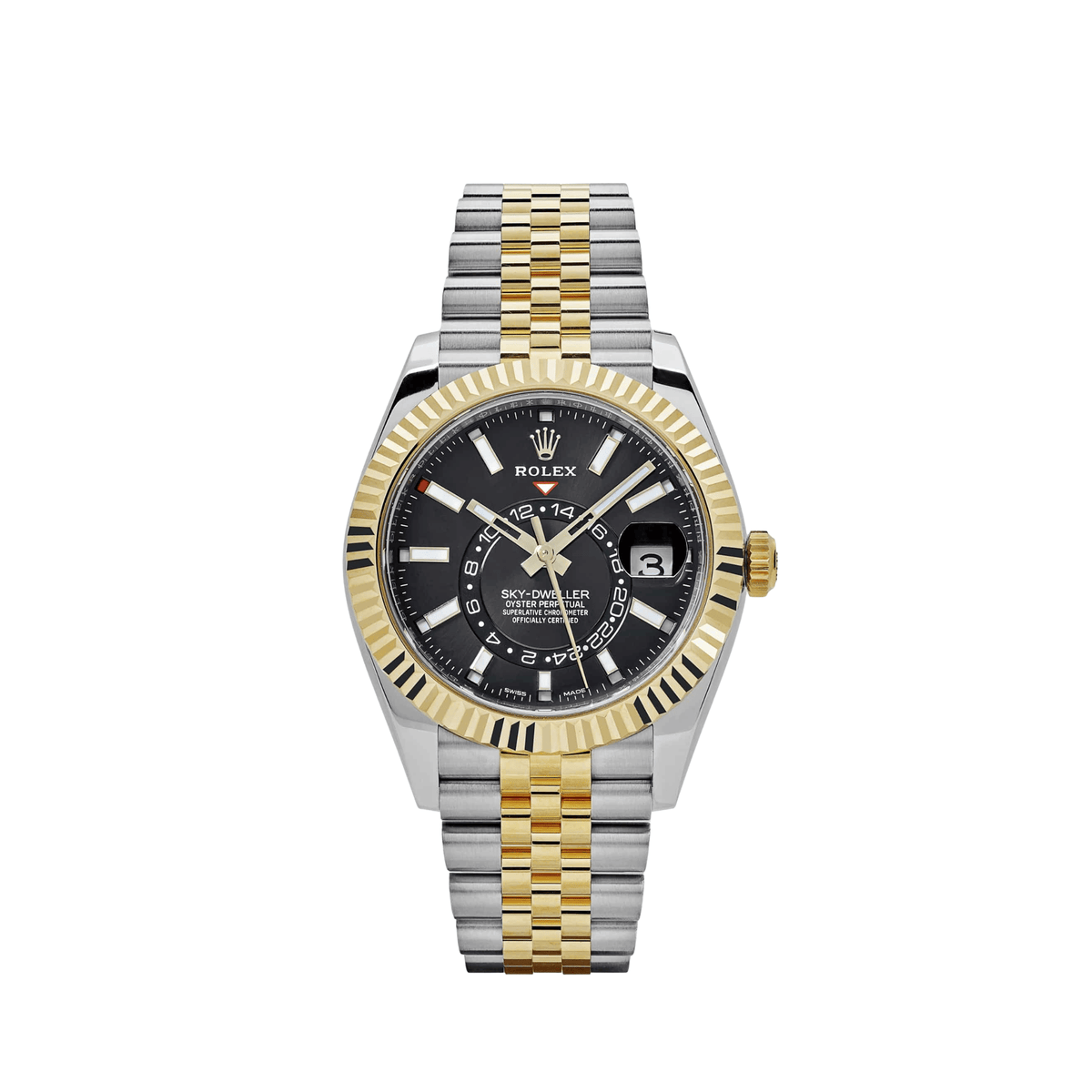 Rolex Sky-Dweller 336933 Stainless Steel Yellow Gold Jubilee Black Dial (2025)