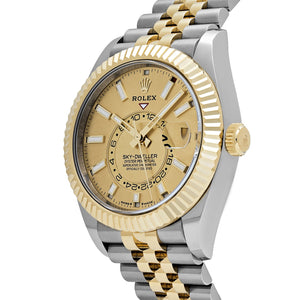 Rolex Sky-Dweller 336933 Stainless Steel Yellow Gold Jubilee Champagne Dial (2025) — foto 3