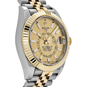 Rolex Sky-Dweller 336933 Stainless Steel Yellow Gold Jubilee Champagne Dial (2025) — foto 4