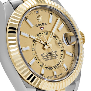 Rolex Sky-Dweller 336933 Stainless Steel Yellow Gold Jubilee Champagne Dial (2025) — foto 5