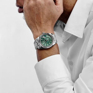 Rolex Sky-Dweller 336934 Stainless Steel Green Dial Jubilee (2024) — foto 3