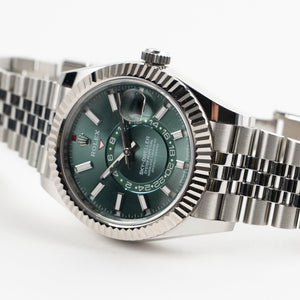 Rolex Sky-Dweller 336934 Stainless Steel Green Dial Jubilee (2024) — foto 6