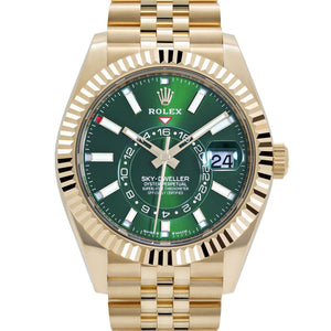 Rolex Sky-Dweller 336938 Yellow Gold Bright Green Dial Jubilee (2025) — foto 4