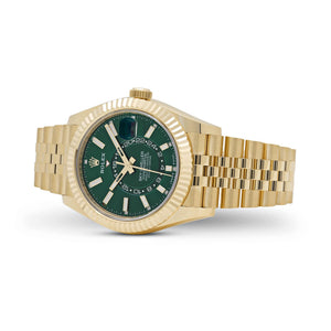 Rolex Sky-Dweller 336938 Yellow Gold Bright Green Dial Jubilee (2025) — foto 3